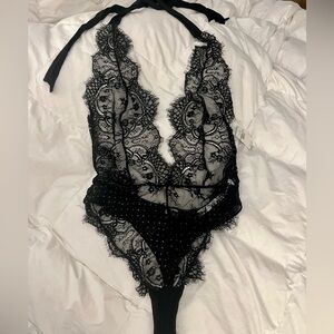 NWT Free People Bodysuit Black